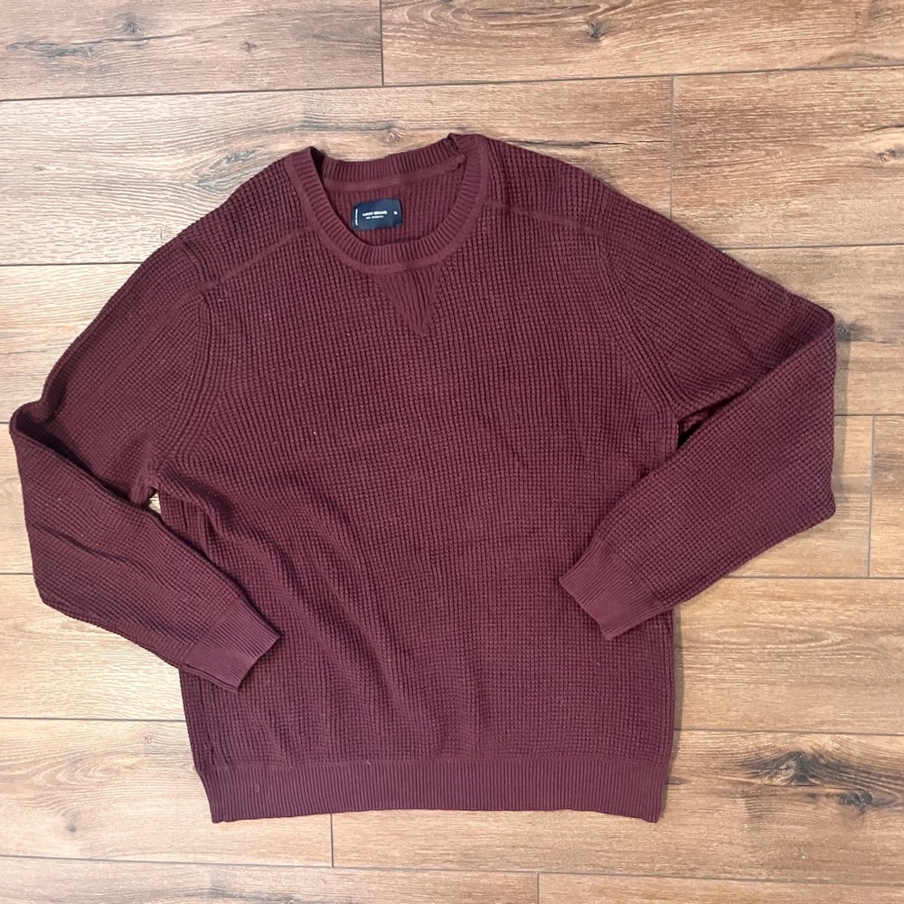 Lucky Brand Men's Crewneck Sweater in Burgundy